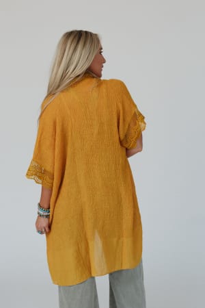marie-lace-trim-kimono-mustard/Mustard