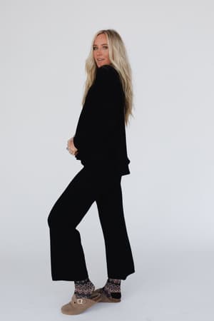sierra-slumber-waffle-knit-set-black/Black