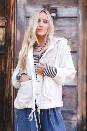 Leighton Button Up Jacket: undefined