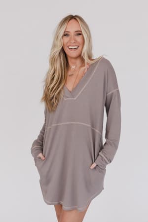 meadow-long-sleeve-tunic-dress-mushroom/Mushroom