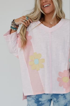 chasing-bliss-flower-patch-top-pink/Pink