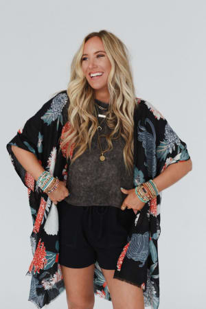 tyler-floral-kimono-black/Black