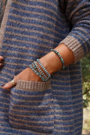 Tawny Stone Bracelet Set: undefined