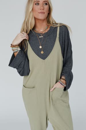 mitzy-v-neck-jumpsuit-sage/Sage