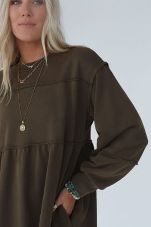 estelle-dress-olive/Olive