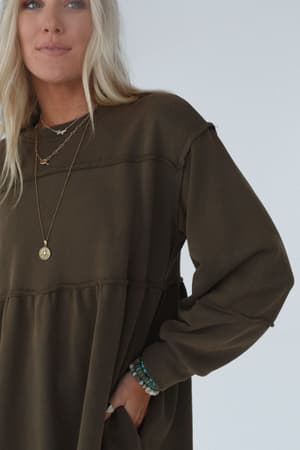 estelle-dress-olive/Olive