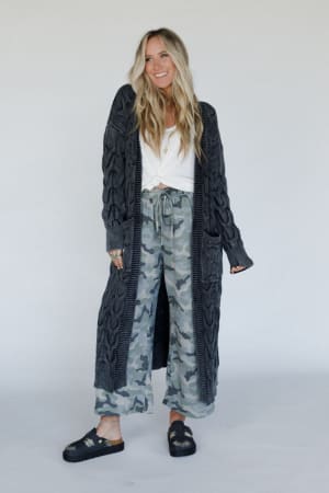 chill-nights-cable-knit-cardigan-charcoal/Gray