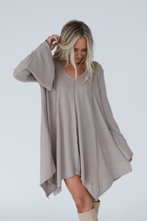 golden-hour-long-bell-sleeve-tunic-dress-latte/Latte
