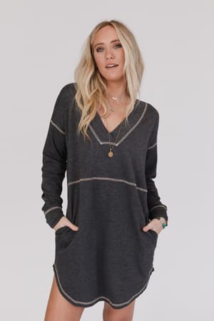 meadow-long-sleeve-tunic-dress-charcoal/Charcoal