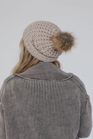 aspen-waffle-knit-faux-fur-beanie-mocha/Mocha