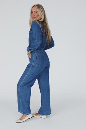 little-extra-denim-jumpsuit-medium-denim/Blue