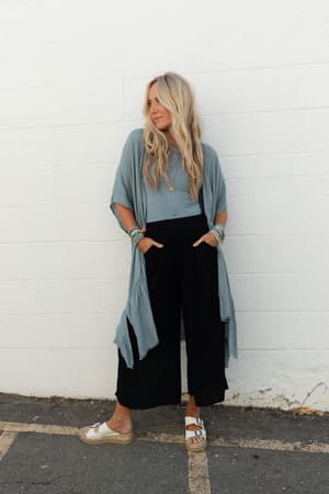gwen-ruffle-kimono-blue-gray/Blue Gray