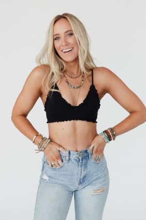 Alix Bow Bralette: undefined