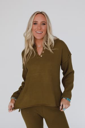 sierra-slumber-waffle-knit-set-olive/Olive