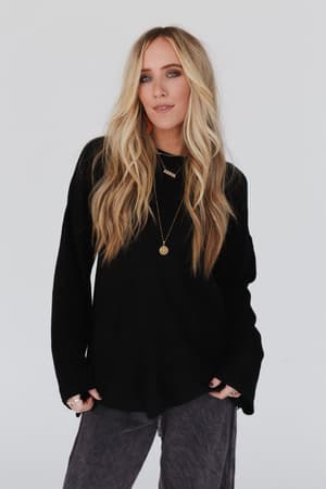 tricks-up-her-sleeve-sweater-black/Black