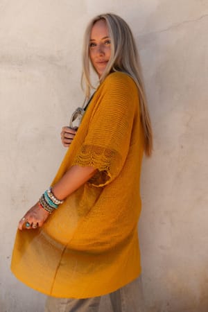 marie-lace-trim-kimono-mustard/Mustard