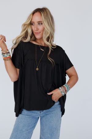 Sunday Morning Babydoll Top: undefined