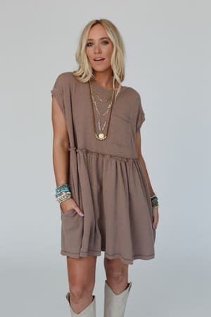 subtle-escape-textured-dress-acorn/Acorn