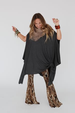 the-wren-oversized-tunic-top-charcoal/Charcoal