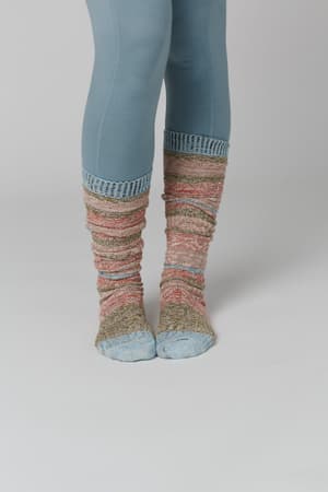 cecily-stripe-socks-blue/Blue