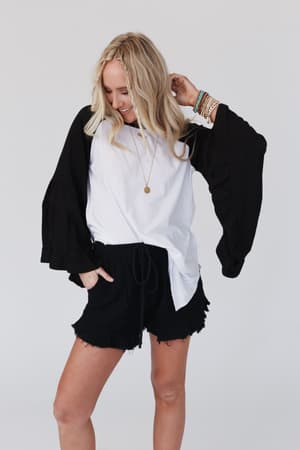 bell-sleeve-baseball-tee-black/Black