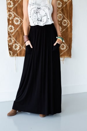 The Perfect Pocketed Maxi Skirt: undefined