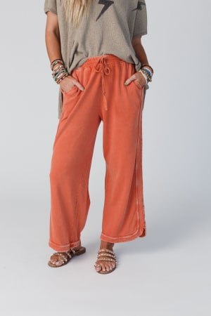 So Comfy Wide Leg Pant Cropped Length: undefined