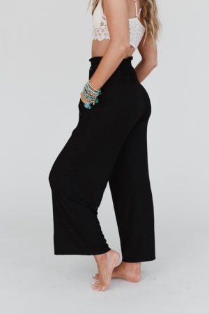 forever-comfy-drawstring-wide-leg-pants-black/Black
