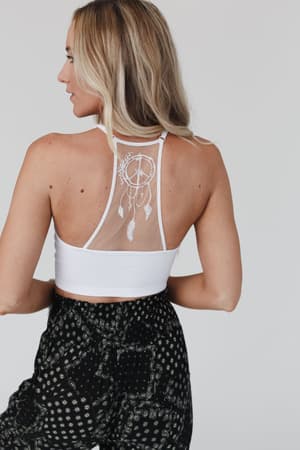 Peace Dreamcatcher Tattoo Bralette: undefined