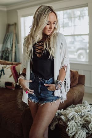 Dreamy Macramé Kimono - White - Three Bird Nest