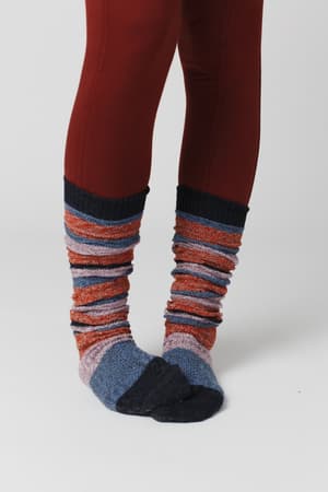 cecily-stripe-socks-gray/Gray