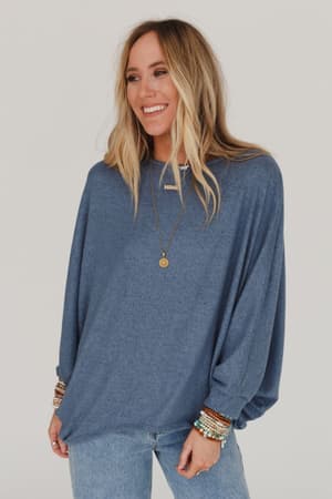fly-with-me-batwing-sleeve-knit-sweater-dusty-blue/Dusty Blue