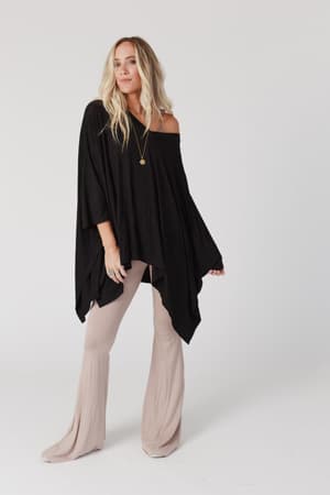 cher-solid-edge-flare-pant-mocha/Mocha
