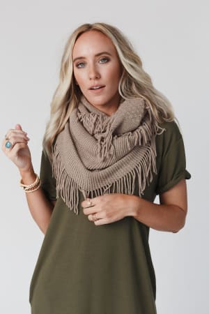 Sweet Dreams Fringe Infinity Scarf: undefined