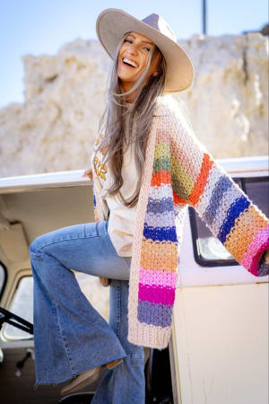 Wrapped up in Color Knit Cardigan: undefined