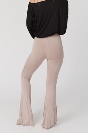 cher-solid-edge-flare-pant-mocha/Mocha