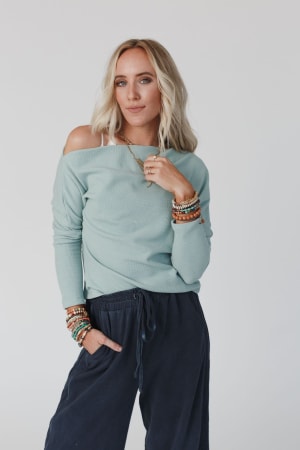 Lenny Off The Shoulder Top: undefined