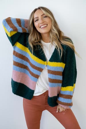 retro-babe-striped-cardigan-multi/Multi