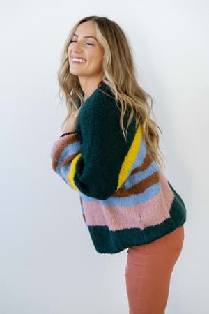 retro-babe-striped-cardigan-multi/Multi