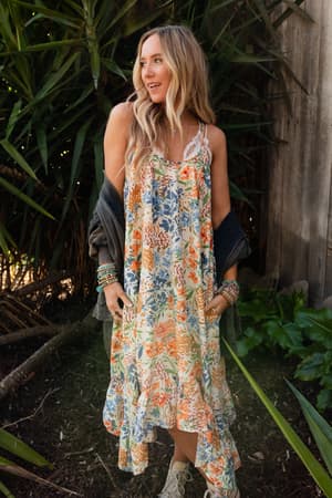 Brown Floral