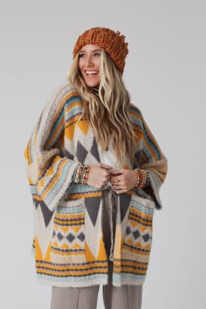 Keep It Up Oversized Cardigan: undefined
