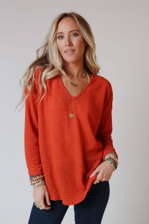 flattering-open-back-thermal-knit-top-rust/Rust