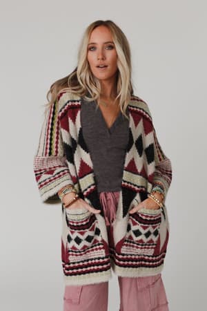 Keep It Up Oversized Cardigan: undefined