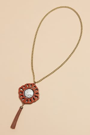 Whiskey Pendant Necklace - Ivory - Three Bird Nest