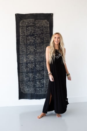 3BN Cecily High Neck Maxi Dress - Black | Dresses - Three Bird Nest