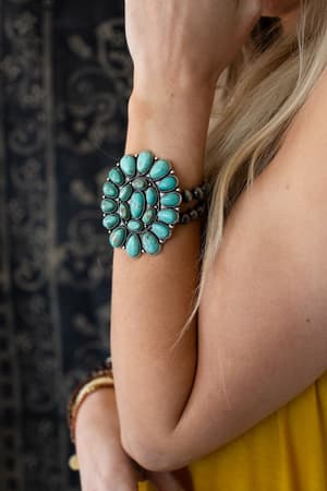 High Noon Turquoise Cuff Bracelet | Jewelry - Three Bird Nest