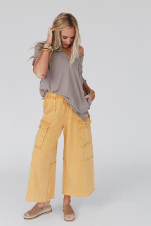 game-on-cargo-wide-leg-pant-mustard/Mustard