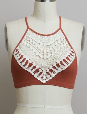 crochet-high-neck-bralette-rust/Rust