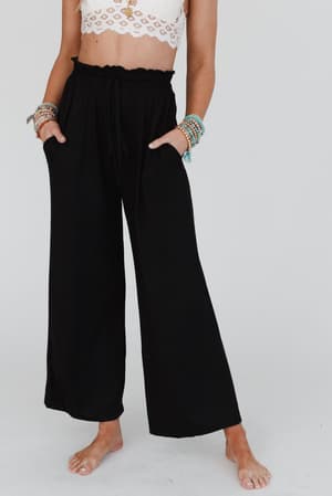 forever-comfy-drawstring-wide-leg-pants-black/Black