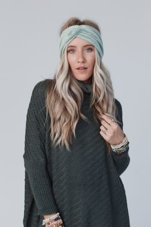 everyday-velvet-headband-sage/Sage